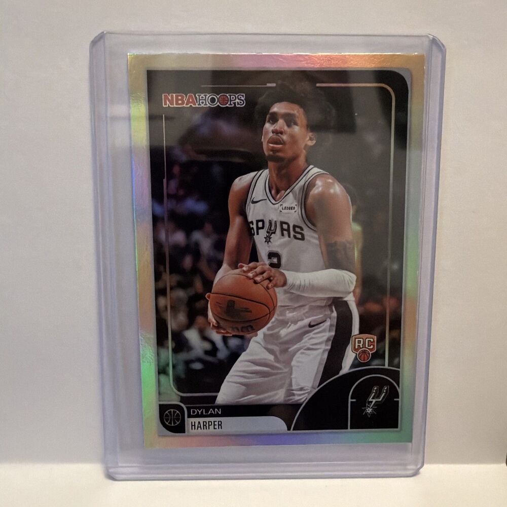Dylan Harper 2026 NBA Hoops #7 Rainbow Foil Rookie RC Spurs